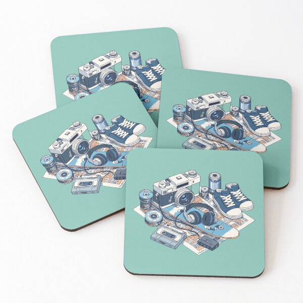 Item preview, Skateboard and Film Pixel Art Aesthetic designed and sold by NijiWorld.