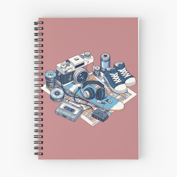 Item preview, Skateboard and Film Pixel Art Aesthetic designed and sold by NijiWorld.