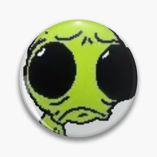 Item preview, Sad Crying Alien Pixel Meme Creature designed and sold by Goblin Mode Shop.