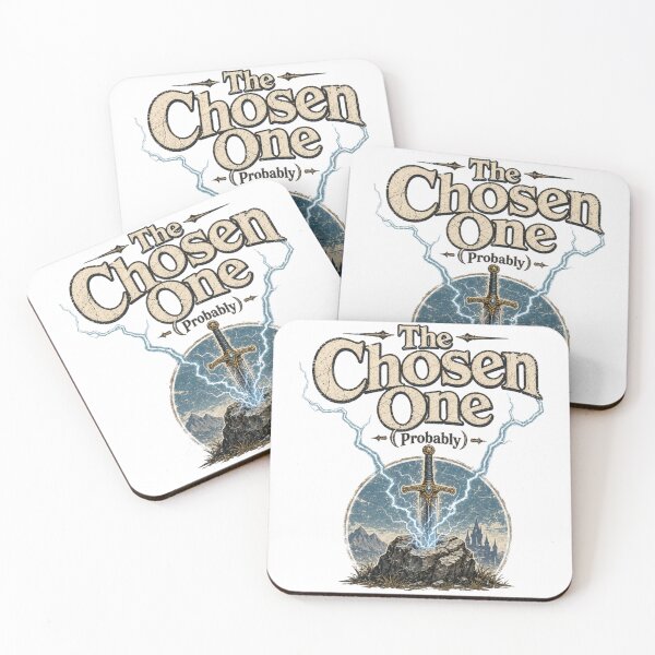 Item preview, The Chosen One | Minimalist Fantasy Hero Typography T-Shirt designed and sold by rushaib.