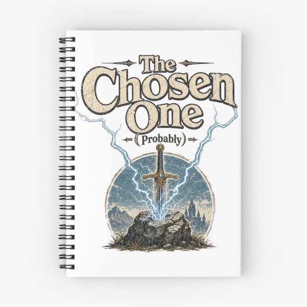 Item preview, The Chosen One | Minimalist Fantasy Hero Typography T-Shirt designed and sold by rushaib.