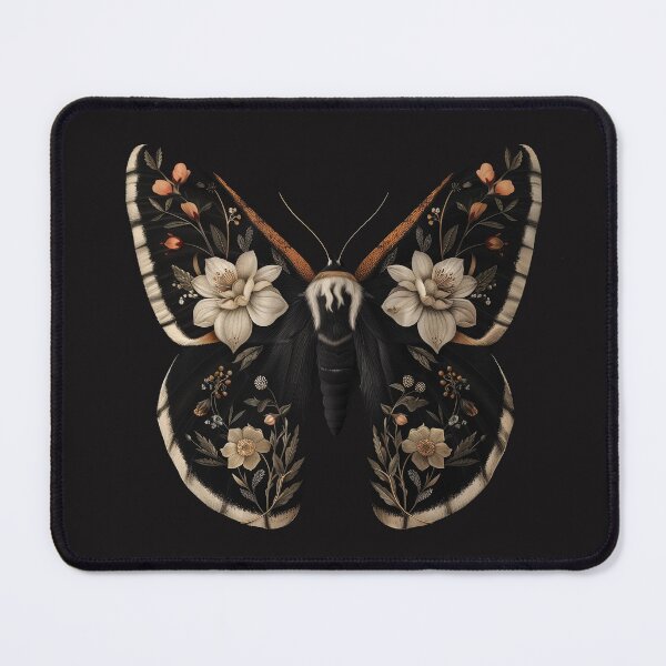 Item preview, Dark Bloom Moth Botanical Art designed and sold by GoodOldPrints4.