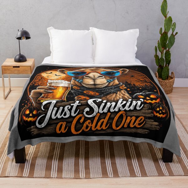 Item preview, Halloween Camel Beer Gift – Funny Funny Spooky Drinking Design – Just Sinkin' a Cold One Halloween – Funny Beer T-Shirt designed and sold by Grang Art Artistic Designs.