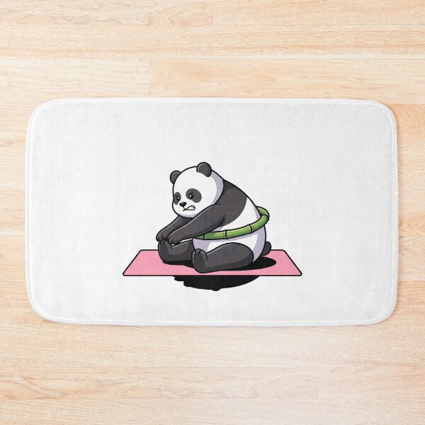 Item preview, Funny Panda Bamboo Hula Hoop Fitness Yoga Mat designed and sold by Rare By Hero.