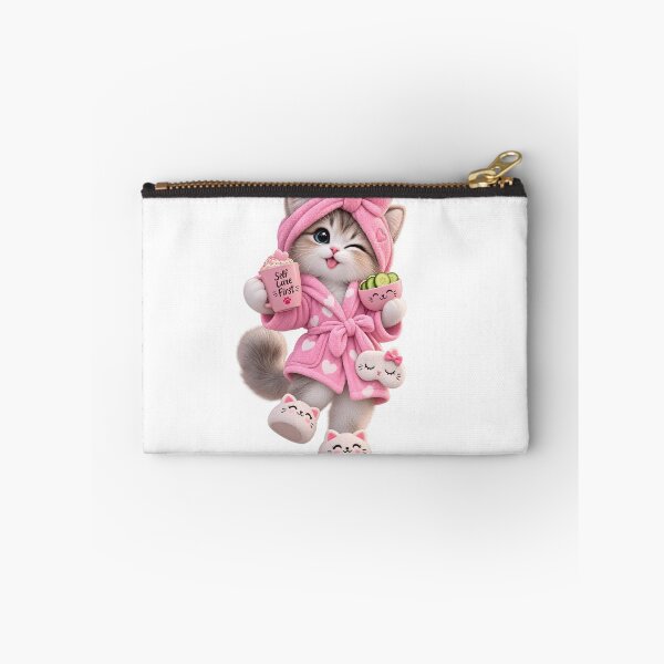 Item preview, Cute Self Care Spa Kitten designed and sold by TinyWeird.