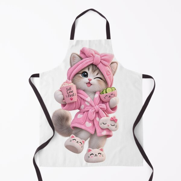 Item preview, Cute Self Care Spa Kitten designed and sold by TinyWeird.