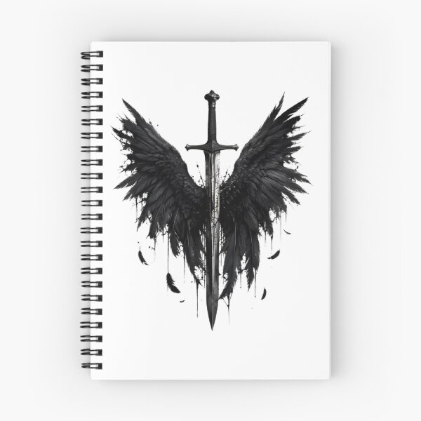 Item preview, Fallen Angel Sword – Dark Gothic Black Wings designed and sold by Aesthicer.