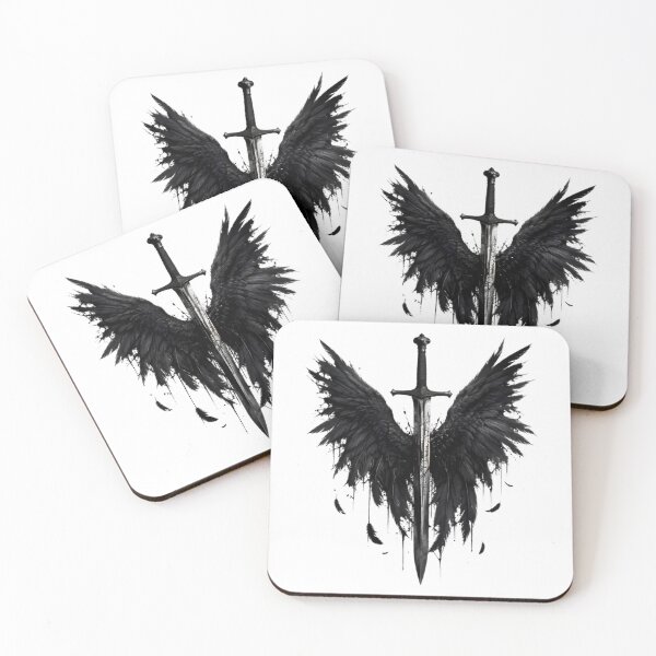 Item preview, Fallen Angel Sword – Dark Gothic Black Wings designed and sold by Aesthicer.