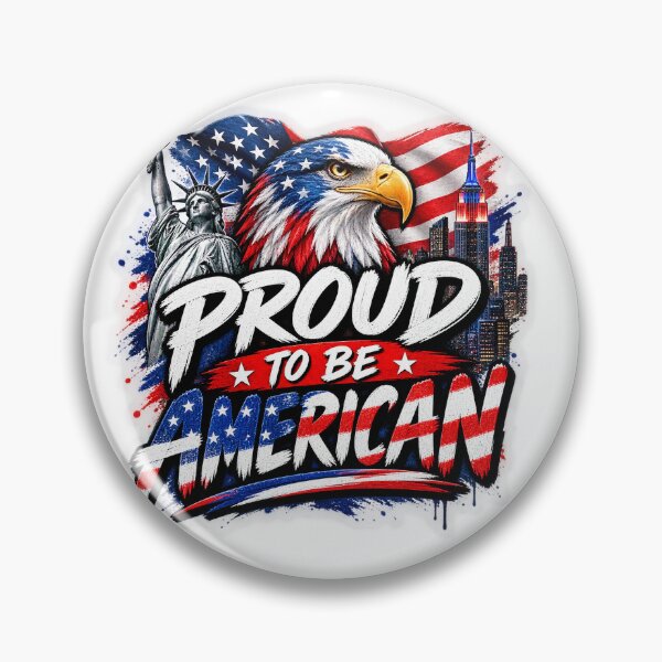 Item preview, Proud To Be American | USA Culture & Heritage designed and sold by GlitchThreads.