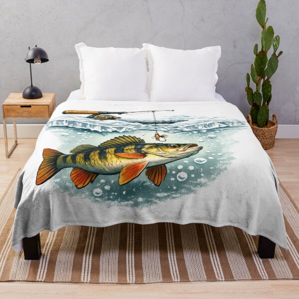 Item preview, Yellow perch through clear ice designed and sold by Daily Quirk.
