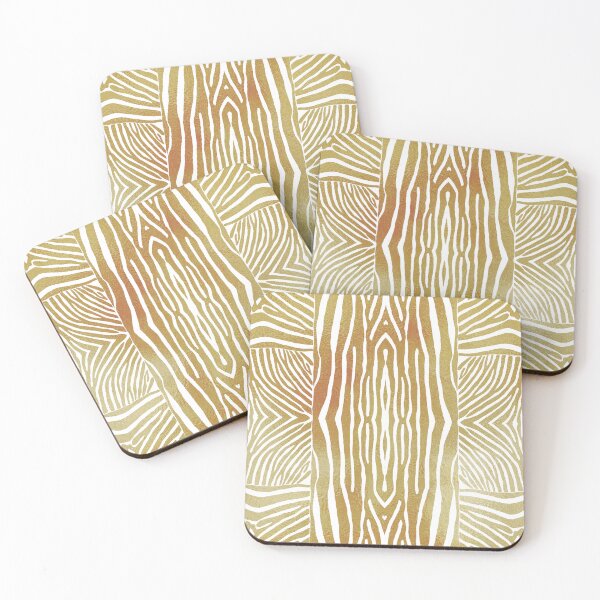 Item preview, Hand drawn gold zebra stripes designed and sold by Anne Londez Studio.