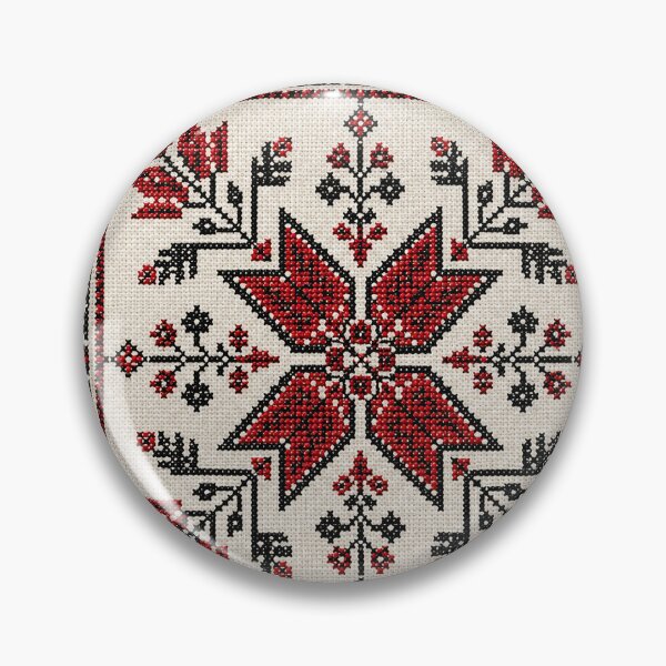 Item preview, Palestinian Tatreez Geometric Embroidery | Traditional Cross Stitch Art designed and sold by BrainCurves.