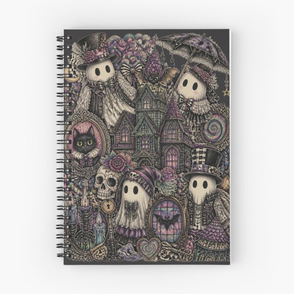 Item preview, Whimsical Haunted Ghost Town designed and sold by Reverie & Roses.
