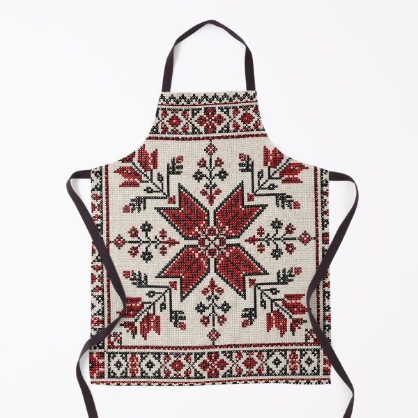 Item preview, Palestinian Tatreez Geometric Embroidery | Traditional Cross Stitch Art designed and sold by BrainCurves.