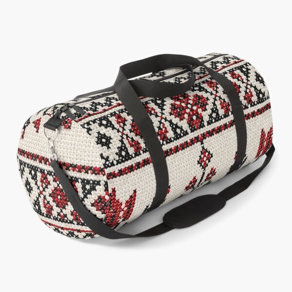Item preview, Palestinian Tatreez Geometric Embroidery | Traditional Cross Stitch Art designed and sold by BrainCurves.