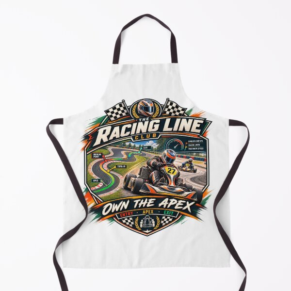 Item preview, Racing Line Club Karting Apex Technique designed and sold by Rhubarb Bridge Merch.