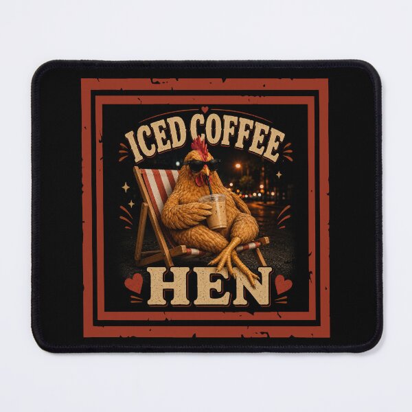 Item preview, Iced Coffee Hen designed and sold by EnchantedOwl.