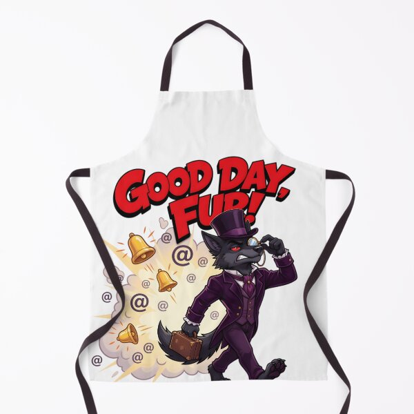 Item preview, Good Day, Fur! | Dapper Storm-Off Wolf designed and sold by Trevor Cutler.