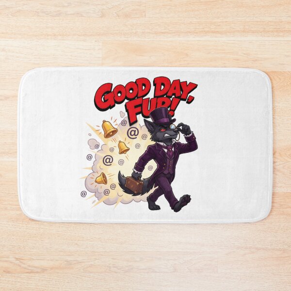 Item preview, Good Day, Fur! | Dapper Storm-Off Wolf designed and sold by Trevor Cutler.