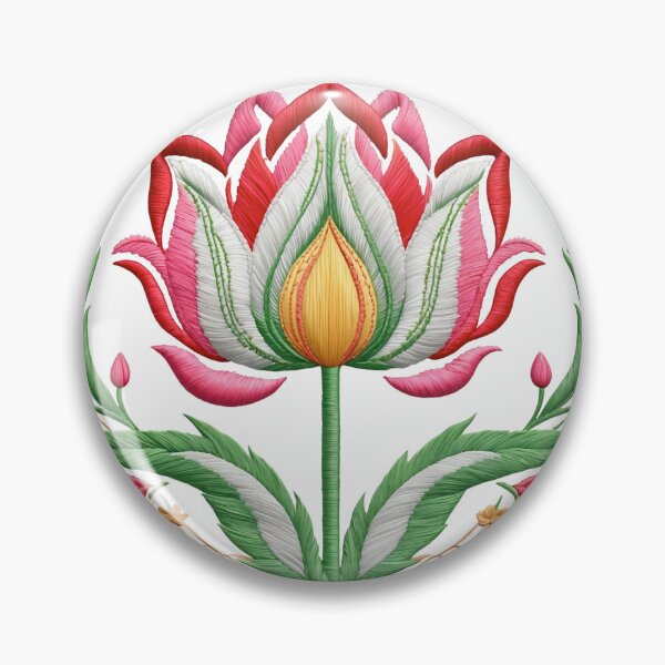 Item preview, Tulip Folk Embroidery Mandala Clipart Collection 1 designed and sold by PlayPlearnZone.
