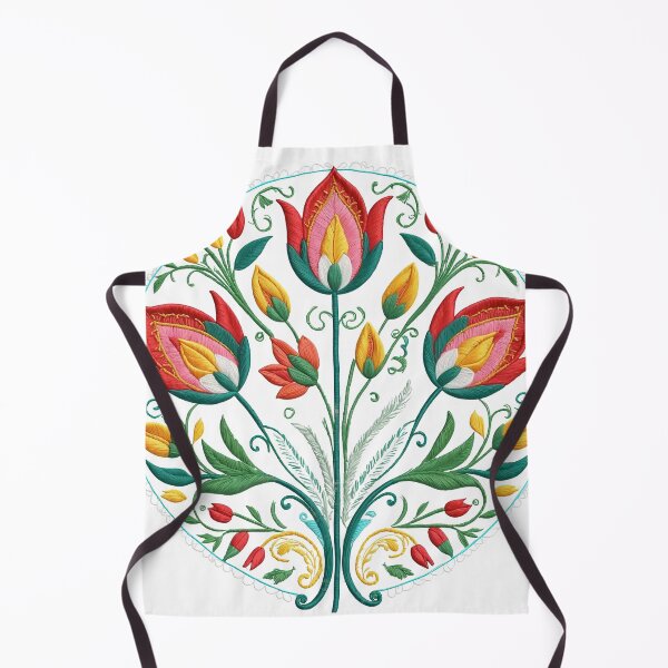 Item preview, Tulip Folk Embroidery Mandala Clipart Collection 3 designed and sold by PlayPlearnZone.