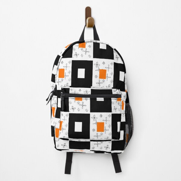 Item preview, Orange and Black with sparkles Checkered designed and sold by Zoilasosaart.