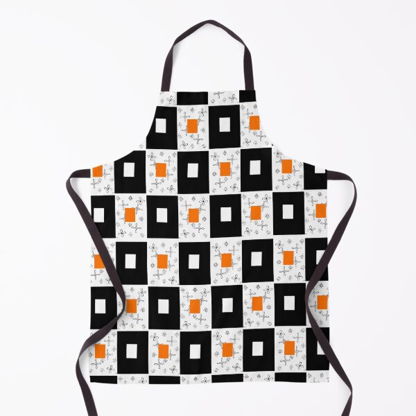 Item preview, Orange and Black with sparkles Checkered designed and sold by Zoilasosaart.