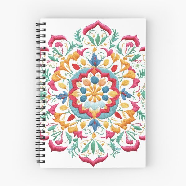 Item preview, Tulip Folk Embroidery Mandala Clipart Collection 4 designed and sold by PlayPlearnZone.