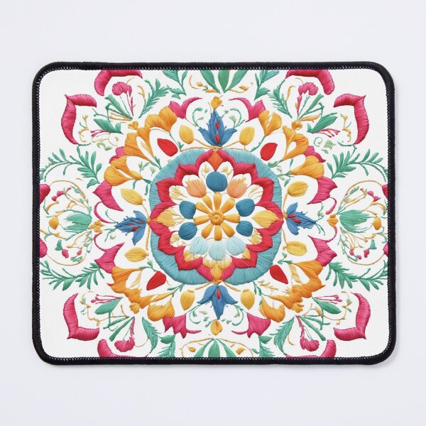 Item preview, Tulip Folk Embroidery Mandala Clipart Collection 4 designed and sold by PlayPlearnZone.