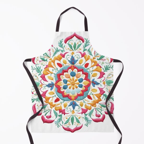 Item preview, Tulip Folk Embroidery Mandala Clipart Collection 4 designed and sold by PlayPlearnZone.