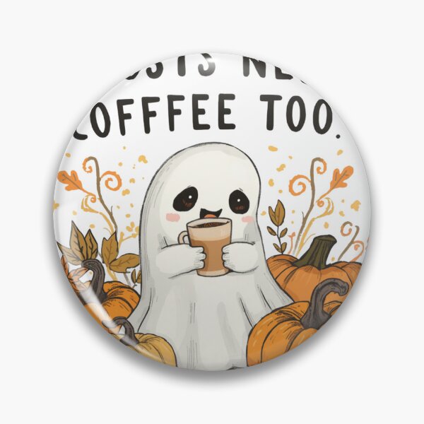 Item preview, Ghosts Need Coffee Too designed and sold by catcurio.