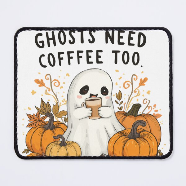 Item preview, Ghosts Need Coffee Too designed and sold by catcurio.