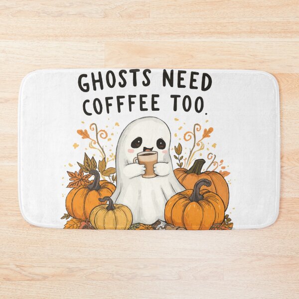 Item preview, Ghosts Need Coffee Too designed and sold by catcurio.