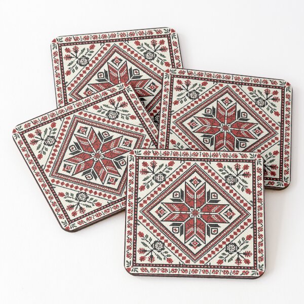 Item preview, Palestinian Tatreez Folk Embroidery | Geometric Cross Stitch Pattern designed and sold by BrainCurves.