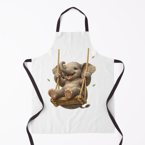 Item preview, Elephant Swinging on a Swing – Whimsical Wildlife Art Prince Tripathi designed and sold by Prince Tripathi .