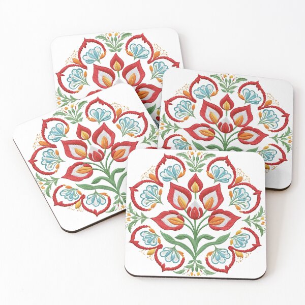 Item preview, Tulip Folk Embroidery Mandala Clipart Collection 5 designed and sold by PlayPlearnZone.