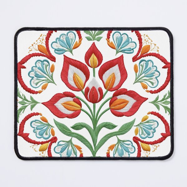 Item preview, Tulip Folk Embroidery Mandala Clipart Collection 5 designed and sold by PlayPlearnZone.