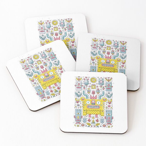 Item preview, Colorful Tribal Creature Whimsical Doodle Art designed and sold by Romgora.