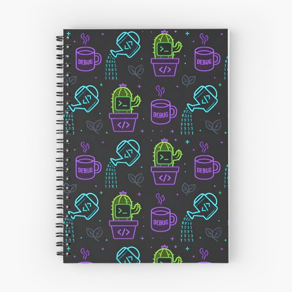 Item preview, Dark Mode WFH Plant Parent Seamless Pattern  designed and sold by ThirdShiftLab.