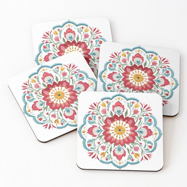 Item preview, Tulip Folk Embroidery Mandala Clipart Collection 6 designed and sold by PlayPlearnZone.