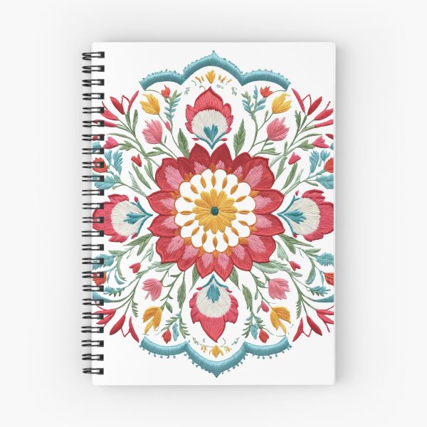 Item preview, Tulip Folk Embroidery Mandala Clipart Collection 6 designed and sold by PlayPlearnZone.