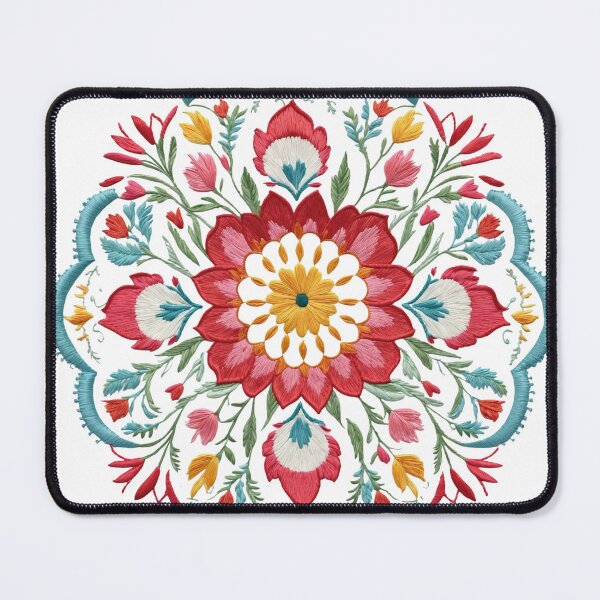 Item preview, Tulip Folk Embroidery Mandala Clipart Collection 6 designed and sold by PlayPlearnZone.