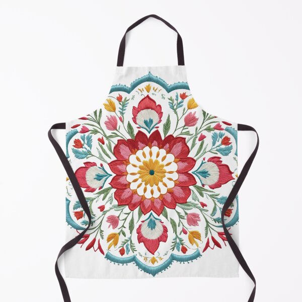 Item preview, Tulip Folk Embroidery Mandala Clipart Collection 6 designed and sold by PlayPlearnZone.
