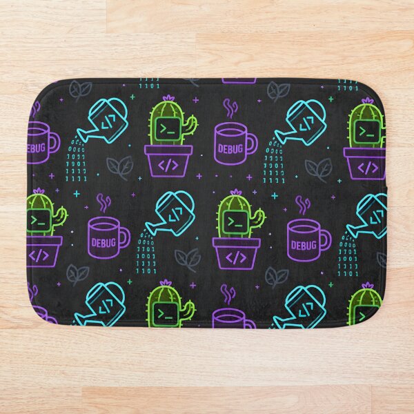 Item preview, Dark Mode WFH Plant Parent Seamless Pattern  designed and sold by ThirdShiftLab.