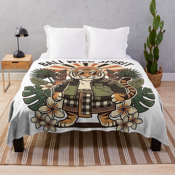 Item preview, Bali Wild Spirit Tiger Tropical Vintage Island designed and sold by cannsuh.