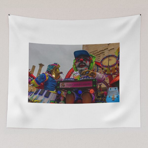 Item preview, Colorful Carnival Parade Float With Giant Clown Sculptures and Festive Street Performers designed and sold by Nmallia.