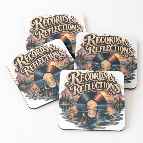 Item preview, Records and Reflections – Cosmic Vinyl Art designed and sold by Golden Era Studio.