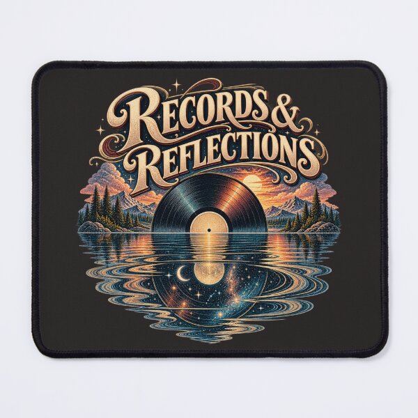 Item preview, Records and Reflections – Cosmic Vinyl Art designed and sold by Golden Era Studio.
