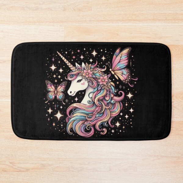 Item preview, Dreamy Pastel Rainbow Unicorn & Butterflies designed and sold by J-CCreations.