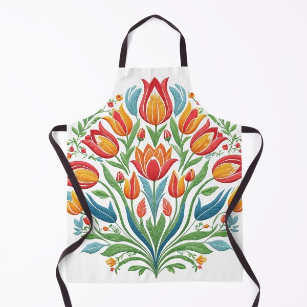 Item preview, Tulip Folk Embroidery Mandala Clipart Collection 9 designed and sold by PlayPlearnZone.